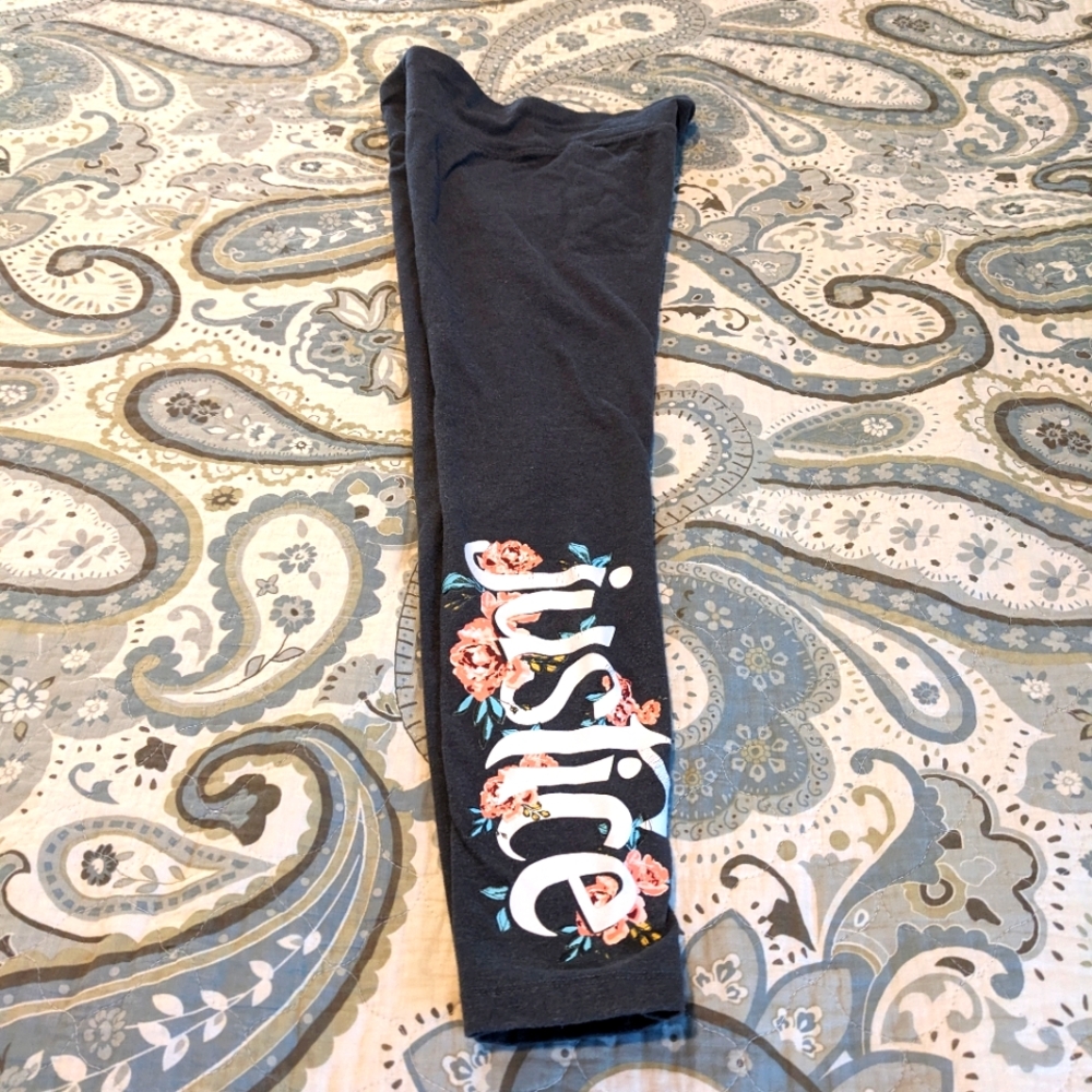 Girls gray justice leggings